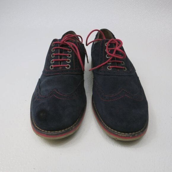 Johnston & Murphy Blue Suede Shoes Mens Wingtip Oxfords Dress Footwear Sz 8.5 M main image 6